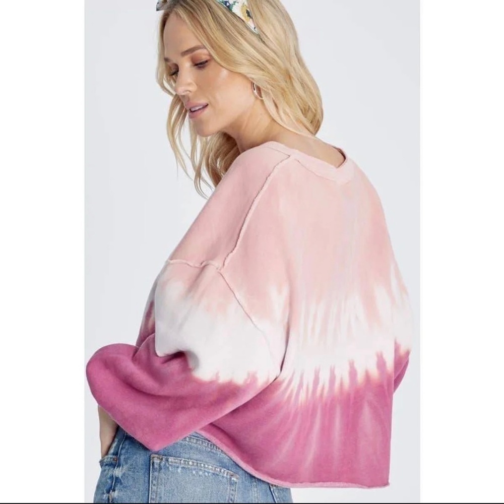 NEW Wildfox Olivia Sweatshirt Ruby Dove Dye Sweater - Picture 2 of 10